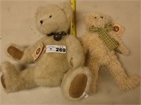 Pair of Boyds Head Bean Collection Bears
