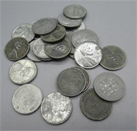 (25) Lincoln Wheat Steel Wartime Cents - P, D, S,