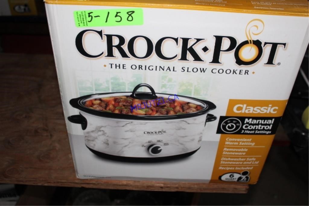 6qt Manual Crock Pot  NOS New