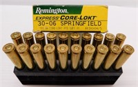 (20) Rounds of Remington 30-06 sprg. 180gr
