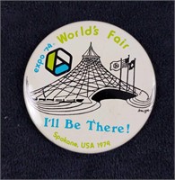 37 Expo 74 World Fair Spokane, Washington Buttons