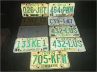 Lot Of Assorted Ohio License Plates
