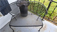 48 inch metal patio love seat. Milk can not
