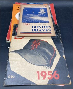 (S) Vintage baseball magazines and programs