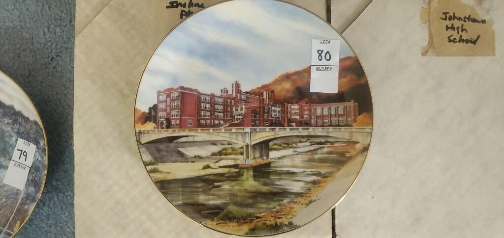 Johnstown high-school plate.