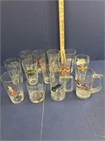 Lot of Beer Bar Mugs Glasses