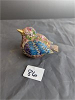 Cloisonne Enamel Bird- Various Colors