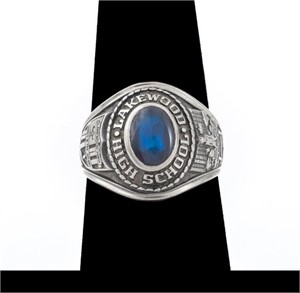 10K Gold Lakewood High School Class Ring, 1969