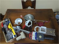 Collection of small kitchen hand tools