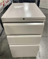 Three drawer metal cabinet