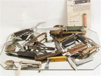 Collection of of vintage survival knives