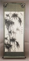 Chinese Ink on Paper Scroll Signed w/ Red Seal