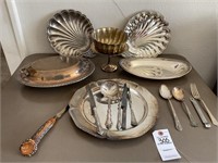 Silver Plated Platters & Silverware