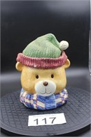 Bear w/Stocking Hat Cookie Jar