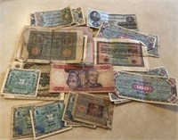 Foreign Paper Money WWII era- most German +