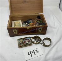 Jewelry Box with Jewelry & Souvenirs