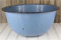 Baby Blue Large Enamel Bowl