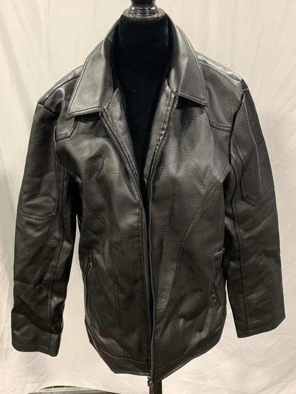 PLEATHER JACKET MENS SMALL