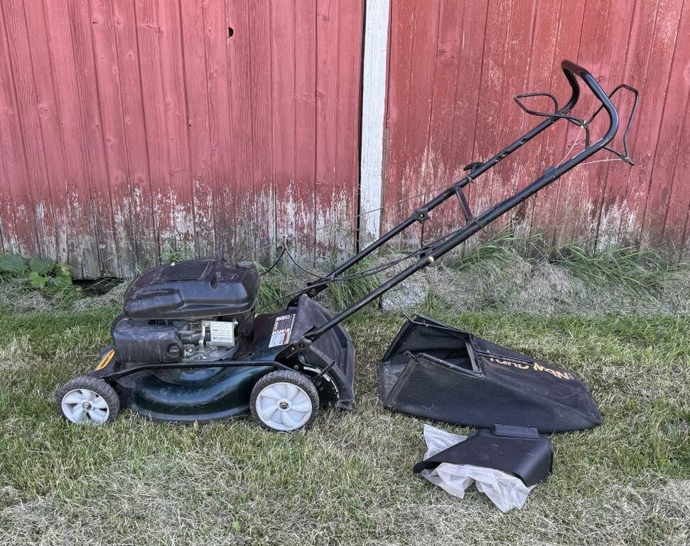 Yard Man Push Mower, Self Propelled, with Bagger,