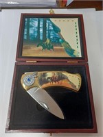 Native Scene Pocket Knife in Case