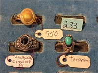 3-assorted ladies' rings