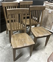 Modern Wood Style Dining Chairs, Set of 4