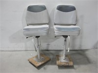 Two 14"x 15.5" Adjustable Boat Seats
