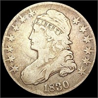 1830 Capped Bust Half Dollar NICELY CIRCULATED