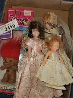 Vintage Treasure Doll Troll & 3 Other Dolls &