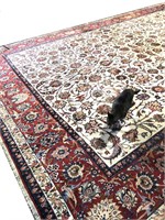 VINTAGE HAND KNOTTED PERSIAN MAHAL RUG