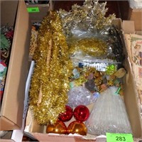 CHRISTMAS GARLAND, ACRYLIC ICICLES, ORNAMENTS, ETC