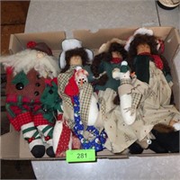 ASST. PLUSH HOLIDAY FIGURES (HANDMADE?)