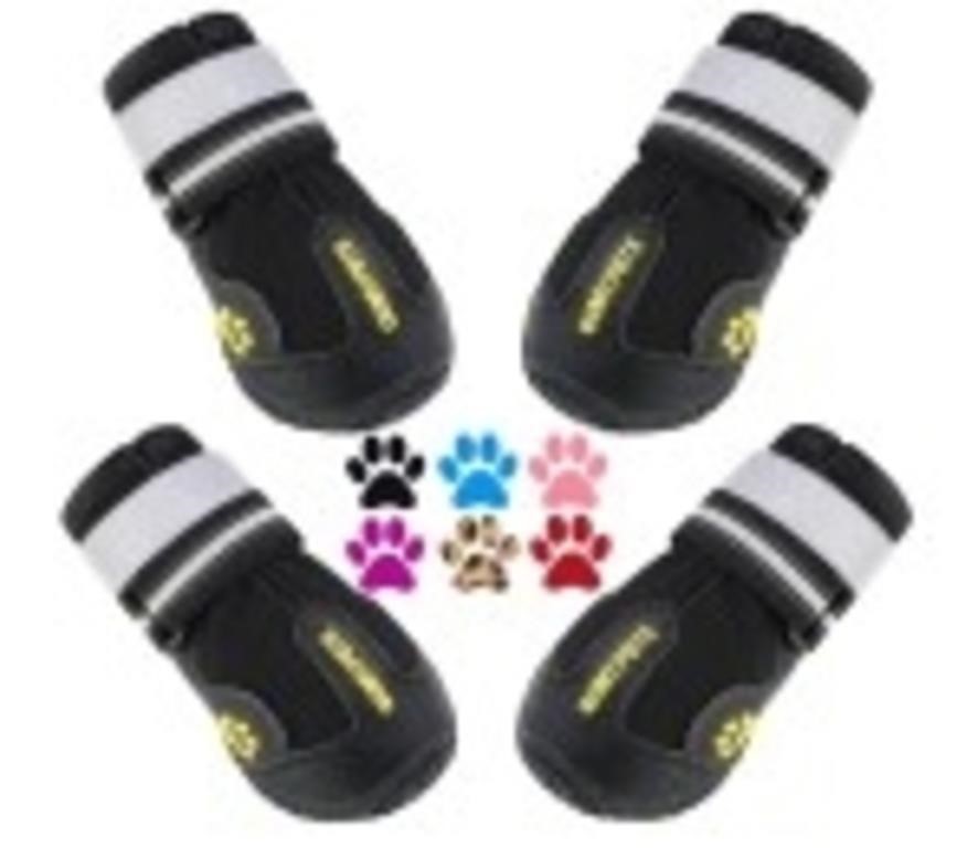 (New)
QUMY Dog Boots Waterproof Shoes for Dogs