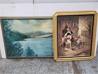 2 large paintings