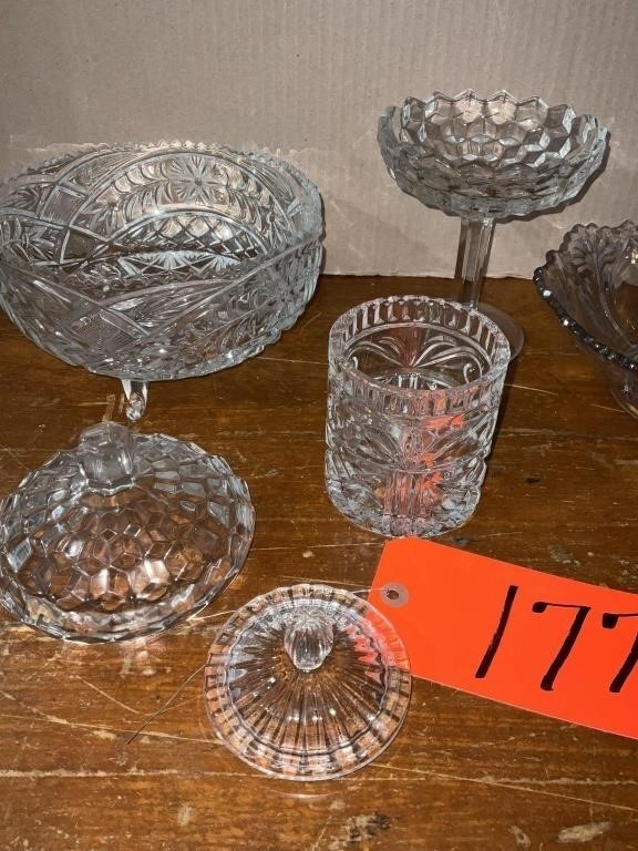 Assorted glassware