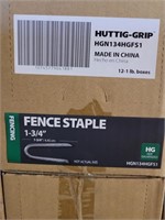 (4)Boxes Huttig-Grip Fencing Staples