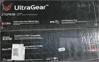 ULTRAGEAR GAMING MONITOR NO POWER CORD $499 RETAIL