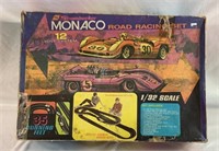 Vintage Strombecker road racing set with cars