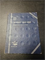 Mercury Head Dime Collection Book