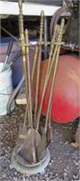 brass fire place tools