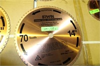 Irwin 14" x 70T Carbide Saw Blade - NOS
