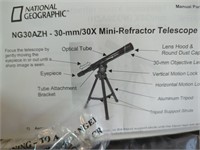 NatGeo Mini-Refractor Telescope - 30-mm/30X
