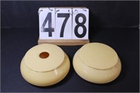 Vintage Celluloid Powder Bowl And Hair Receiver