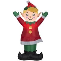 R2609  Holiday Time 4ft Elf Boy Inflatable