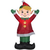 R2609  Holiday Time 4ft Elf Boy Inflatable