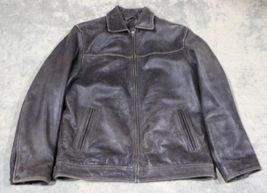 St John's Bay leather jacket, medium