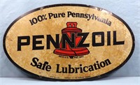 Vintage Double Sided Pennzoil Sign