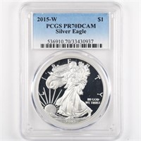 2015-W Proof Silver Eagle PCGS PR70 DCAM