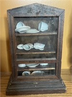 Doll China Cabinet 11 x 6 x 3 w Contents