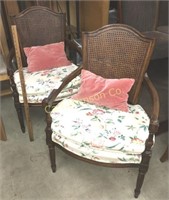 LOT 2 CANE BACK CHAIRS